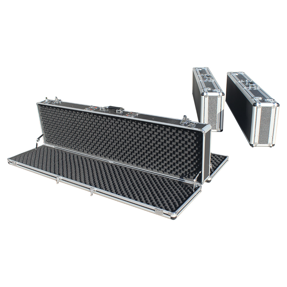47 inches Double-sided Aluminum Hunting Rifle Case for 2 Guns Storage