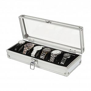 Aluminum Watch Storage Case, Acrylic Display Case