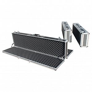 47 inches Double-sided Aluminum Hunting Rifle Case for 2 Guns Storage