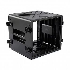 Waterproof PP 19" Depth 12U Injection Molded Flight Rack Mount Case
