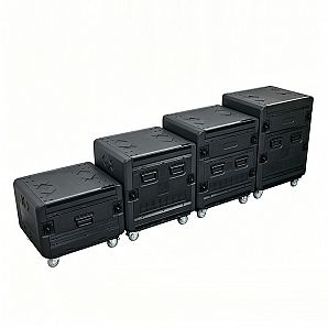 Mobile PE Steel Audio Rack