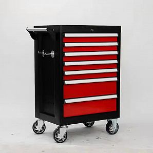 7-Drawer Trolley Tool Cabinet - Steel Locking Tool Chest