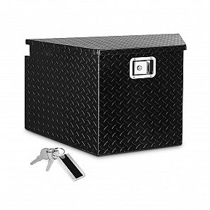 Black Aluminum Trail Tongue Box For Trailers, RVs, Caravan & Campers