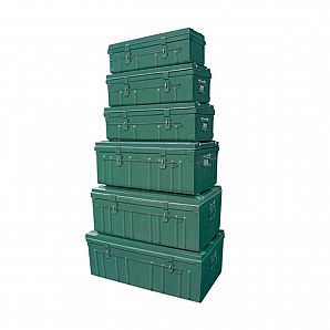 6 in 1 Thick Metal Hardware Toolbox Car Trunk Storage Box