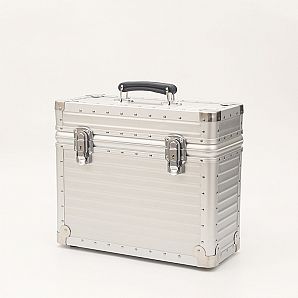 Magnesium Aluminum Wine Carrying Case With Protection Foam Padding