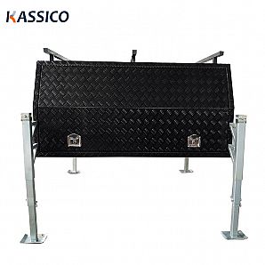 Aluminum UTE Canopy Tool Box Black Painting