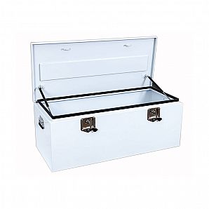White Metal Storage Truck Tool Box