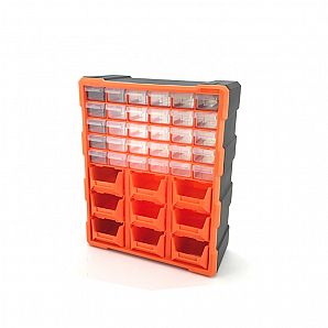39-Drawers Plastic Bin Storage Case