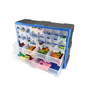 38 drawers plastic storage box for car repairing parts