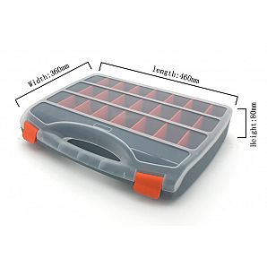 Portable Plastic Compartments Storage Case