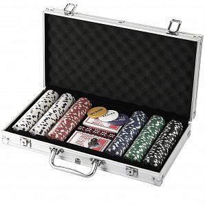 Luxury pokerset aluminium chip case