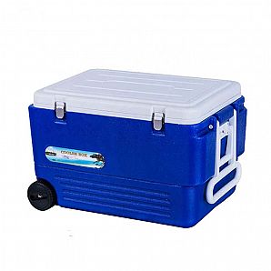 80L Large plastic cool box with wheels