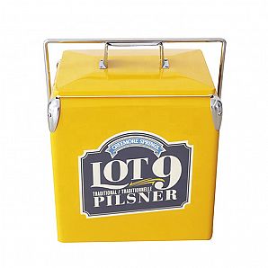 13L Portable Metal Ice Cooler Box