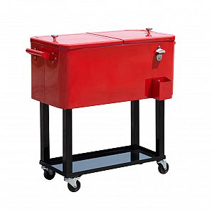 Garden Patio Picnic Drink Ice Chest Cooler Cart